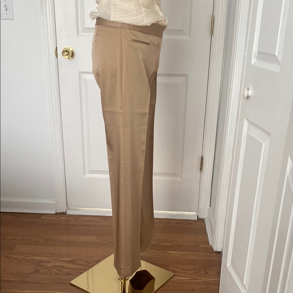 BCBG MaxAzria Tan Wide-Leg Trousers - Picture 4 of 8